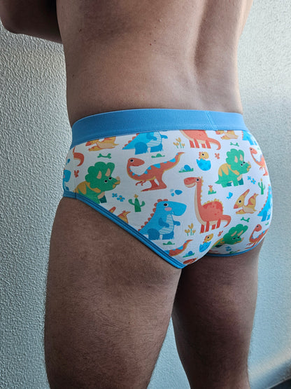 Men's ABDL/Toddler Style Dinosaur Design Briefs